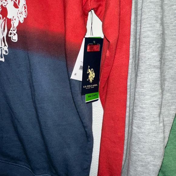 Lot of 2 Youth U.S. Polo Assn. Sweatshirt XXL Red/Navy Ombré 1 NWT 1 NWOT (18) - Picture 9 of 14